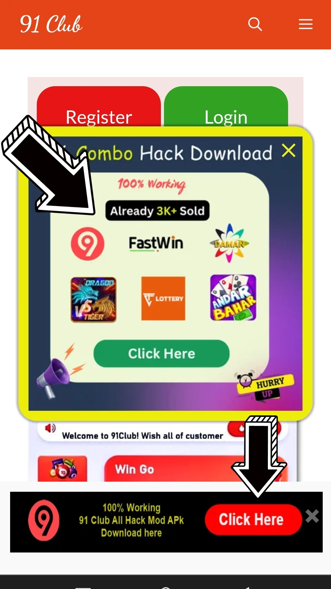 91Clubb.online Two Hack Combo
